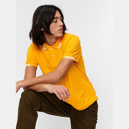 Aigle The Dry-fast Polo Shirts Men Yellow ZA-06195